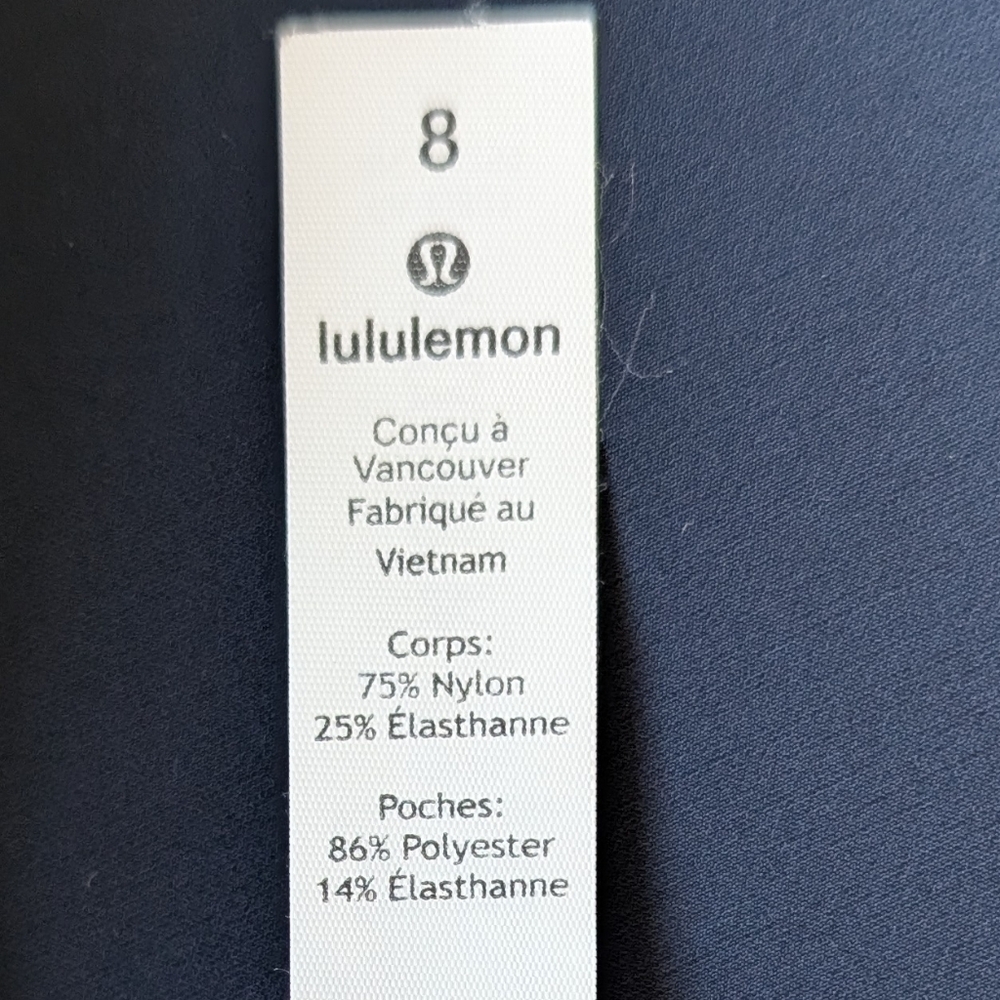 Lululemon On The Move Pant *Lightweight True Navy 💙 color Size 8 Inseam 27" - Picture 6 of 15